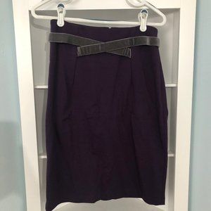 Anthropologie purple skirt with belt accent, 2